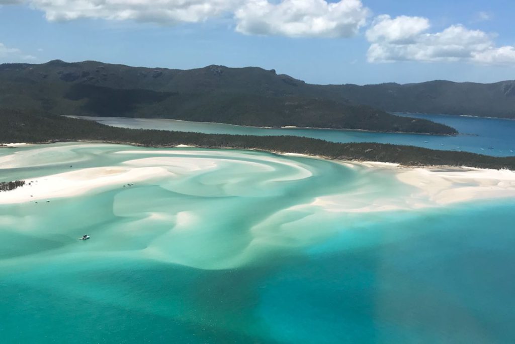 hill inlet whitehaven beach aerial view whitsunday national park